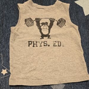 GAP Kids Gray Bulldog Tank Top